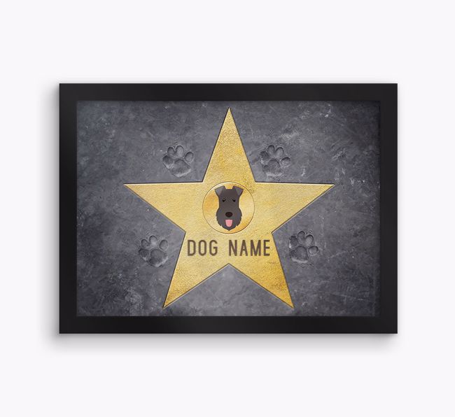 Star of Fame: Personalised {breedFullName} Framed Print